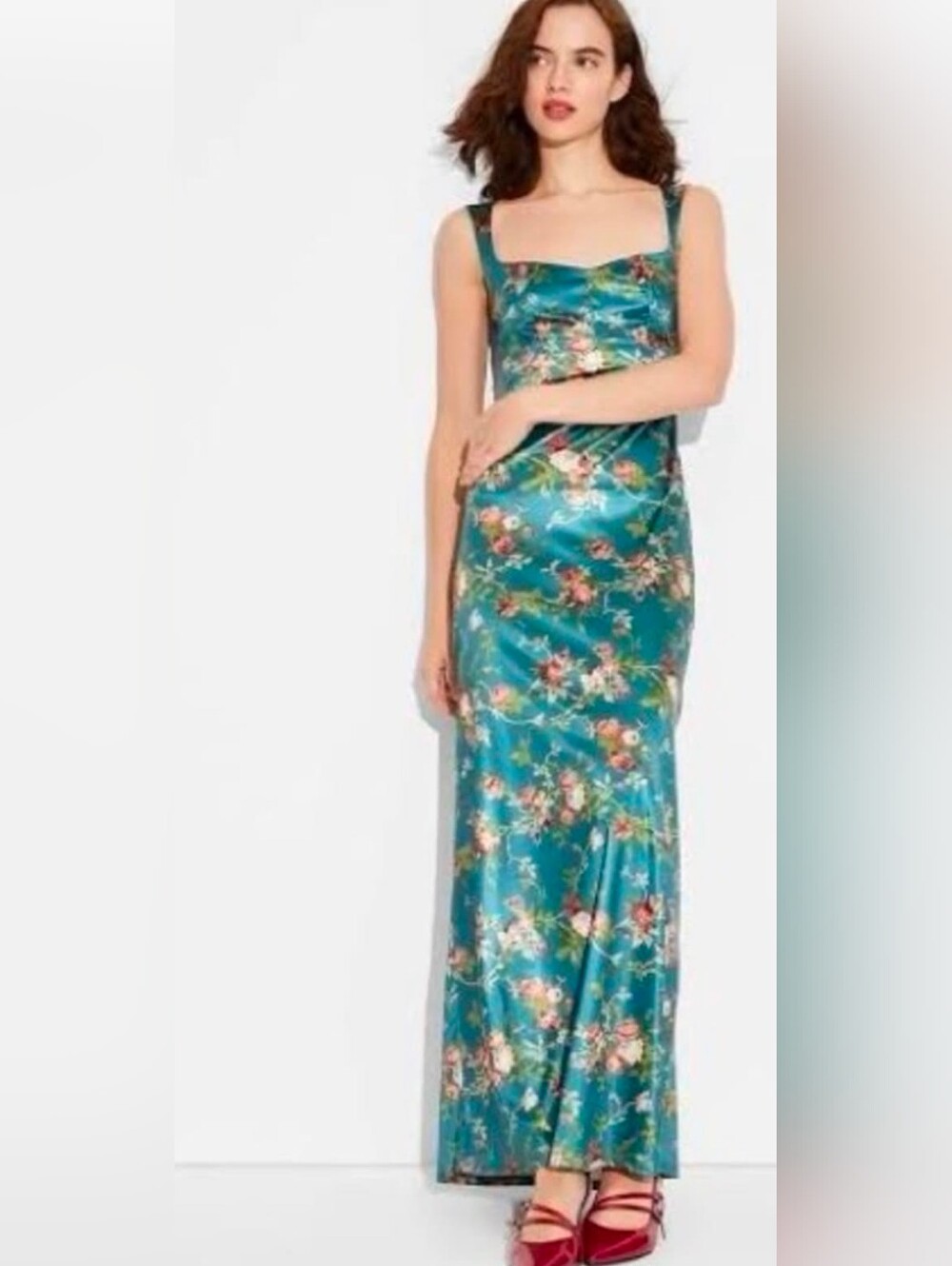 Wild Fable Satin Stretch Maxi Dress Size Xs